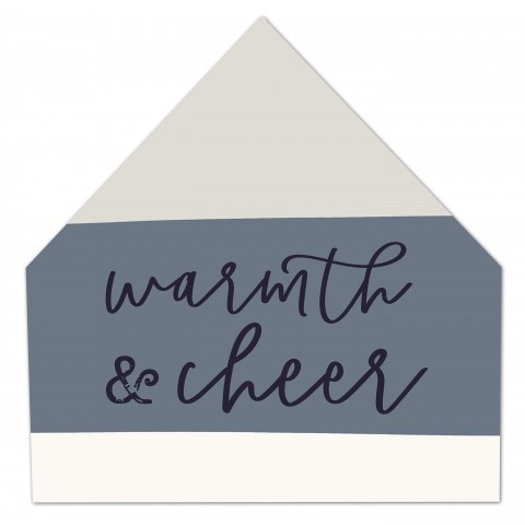 Together Orange Strips 12x12 House Shaped Canvas