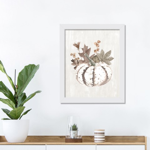 White Harvest 11x14 White Framed Print Under Glass