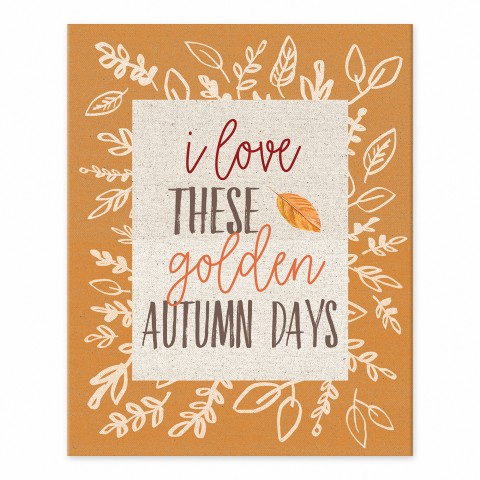 Golden Autumn Days 8x10 Tabletop Canvas