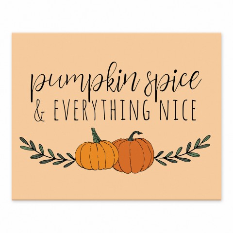 Pumpkin Spice 10x8 Tabletop Canvas