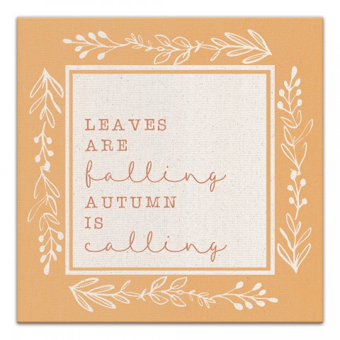 Leaves Are Falling  12x12 Canvas Wall Art