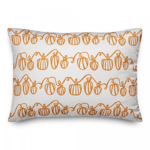 Pumpkin Doodle  14x20 Spun Poly Pillow