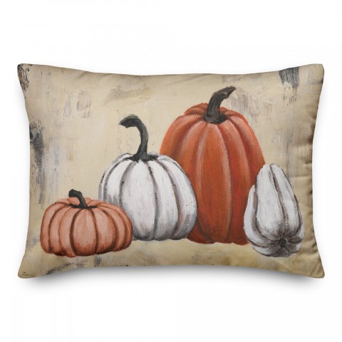 Pumpkin Paint 14x20 Spun Poly Pillow