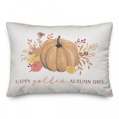 Golden Autumn Days 14x20 Spun Poly Pillow