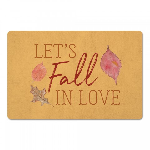 Let's Fall In Love 27x18 Floor Mat