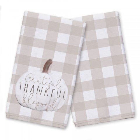 Grateful White Pumpkin Textiles Collection