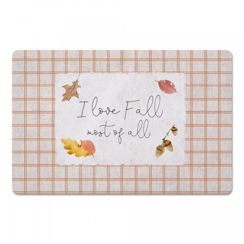 I Love Fall 27x18 Floor Mat