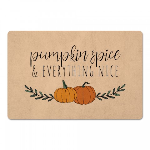 Pumpkin Spice And Everything Nice 27x18 Floor Mat