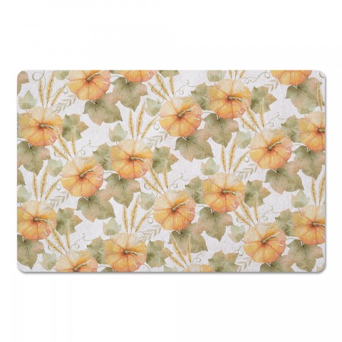Watercolor Pumpkins 27x18 Floor Mat