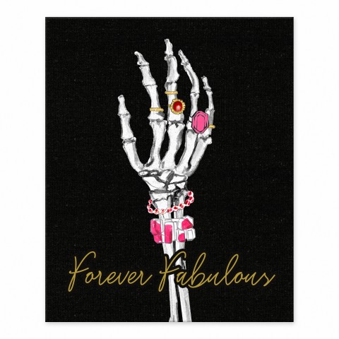 Fabulous Skeleton 8x10 Tabletop Canvas