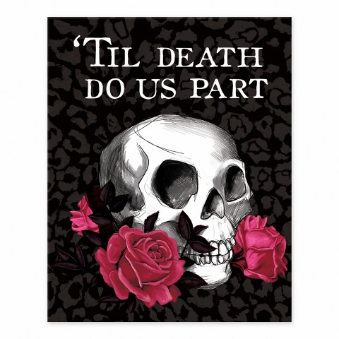 Death Do Us Part 8x10 Tabletop Canvas