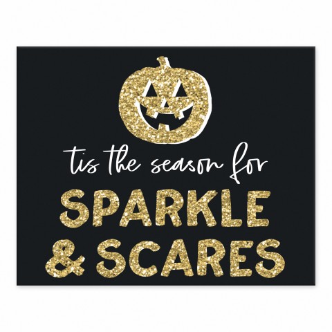 Sparkle And Scares 10x8 Tabletop Canvas