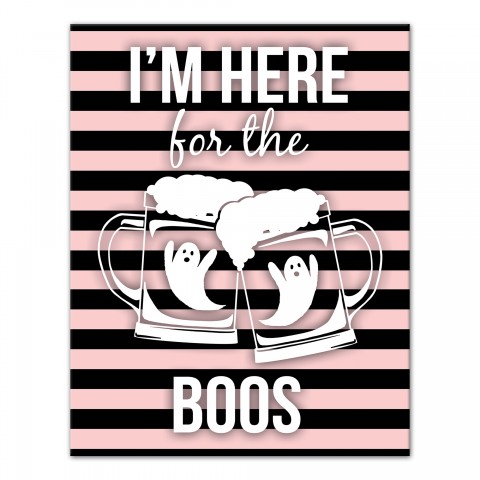 I'm Here For The Boos 11x14 Canvas Wall Art