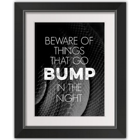 In The Night 11x14 Black Framed Print Under Glass