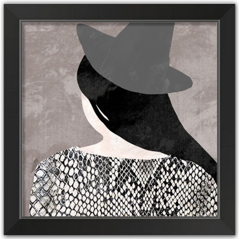 Modern Witch 16x16 Black Framed Print Under Glass