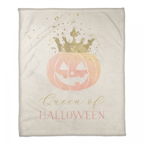 Queen of Halloween 50x60 Coral Fleece Blanket