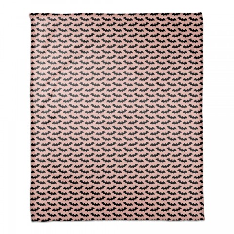 Bats On Pink Pattern 50x60 Coral Fleece Blanket