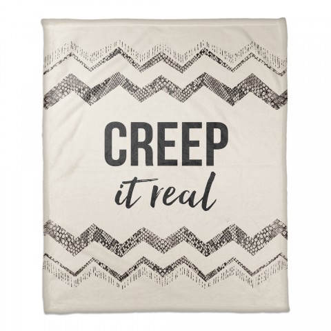 Creep It Real 50x60 Coral Fleece Blanket