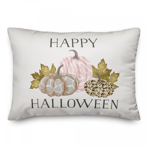 Happy Halloween 14x20 Spun Poly Pillow