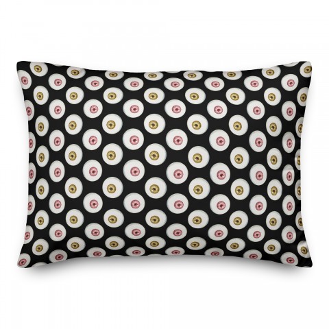 Pink And Gold Eyeballs 14x20 Spun Poly Pillow
