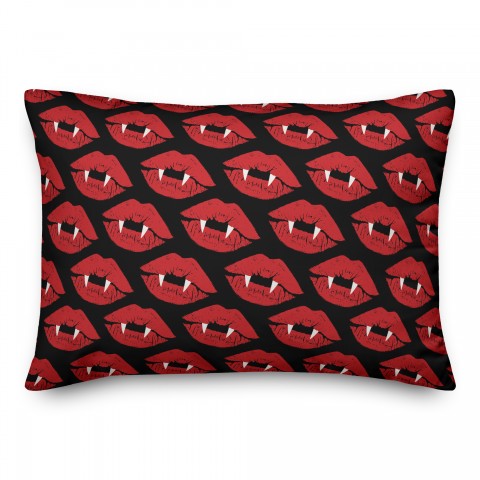 Vampire Lips 14x20 Spun Poly Pillow