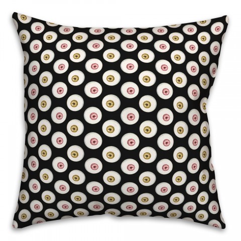 Pink And Gold Eyeballs Pillow