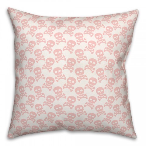 PinkSkull And Crossbones Pillow