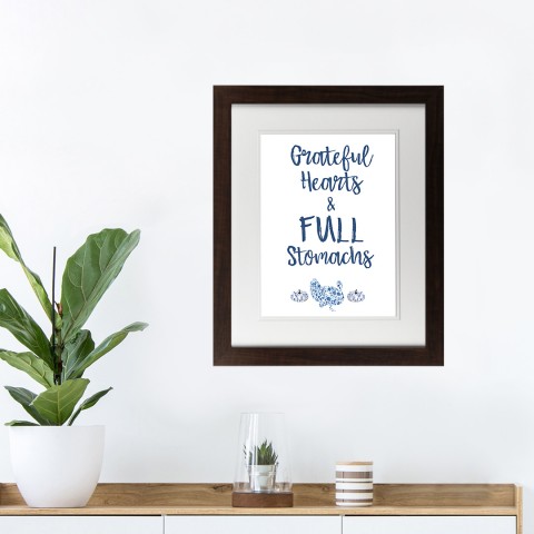 Full Stomachs 11x14 Black Framed Print Under Glass