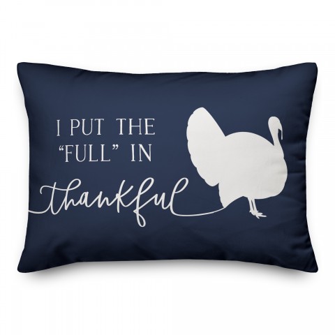 "Full" InThankful 14x20 Spun Poly Pillow