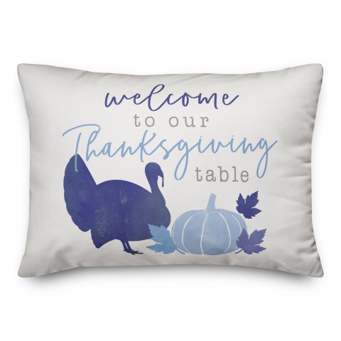 Thanksgiving Table 14x20 Spun Poly Pillow