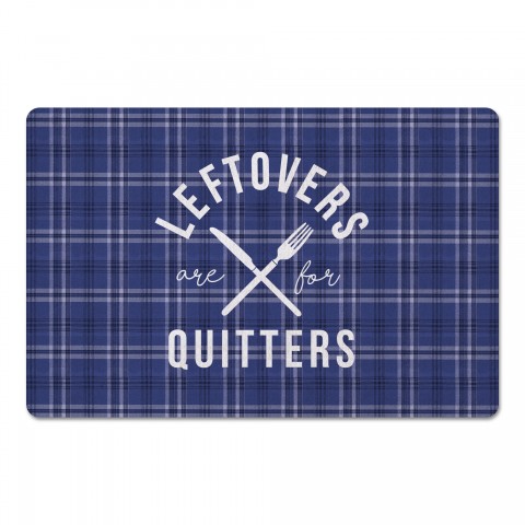 Leftovers Are For Quitters 27x18 Floor Mat