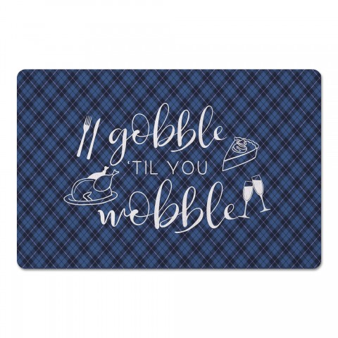 Gobble 'Til You Wobble 27x18 Floor Mat
