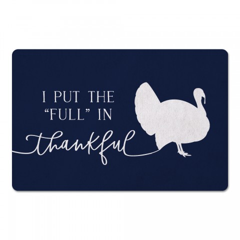 "Full" In Thankful 27x18 Floor Mat