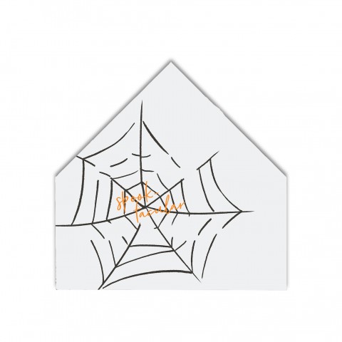 Spooktacular Web 12x12 House Shaped Canvas