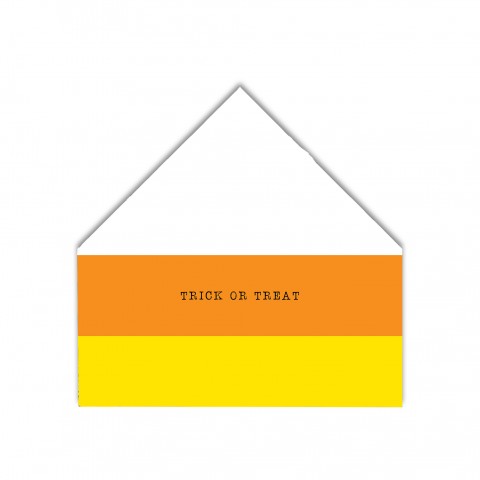 Candy Corn Treat 12x12 House Shaped Canvas