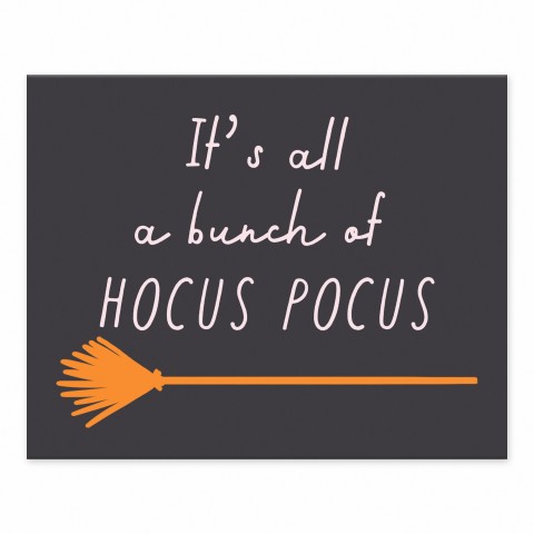 Hocus Pocus Broom 10x8 Tabletop Canvas