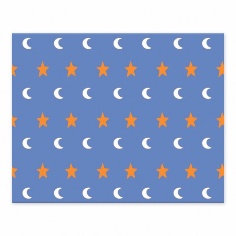 Moon And Stars 10x8 Tabletop Canvas