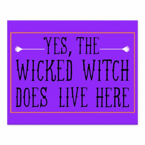 Wicked Witch 10x8 Tabletop Canvas