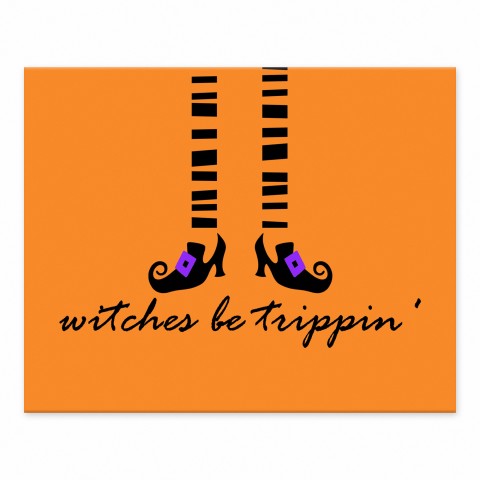 Witches Be Trippin' 10x8 Tabletop Canvas