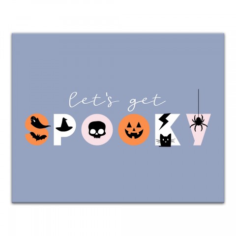 Let's Get Spooky 20x16 Canvas Wall Art