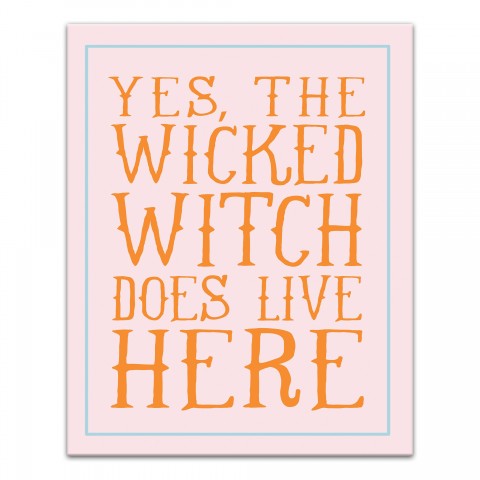 Wicked Witch 16x20 Canvas Wall Art