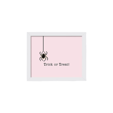 Spider Trick 14X11 White Framed Print Under Glass