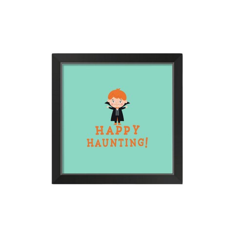 Haunting Vamp 16x16 Black Framed Print Under Glass