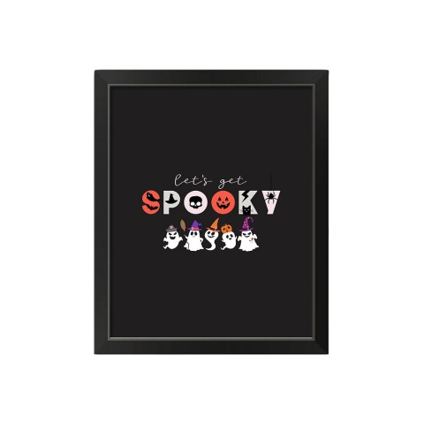 Get Spooky 16x20 Black Framed Print Under Glass
