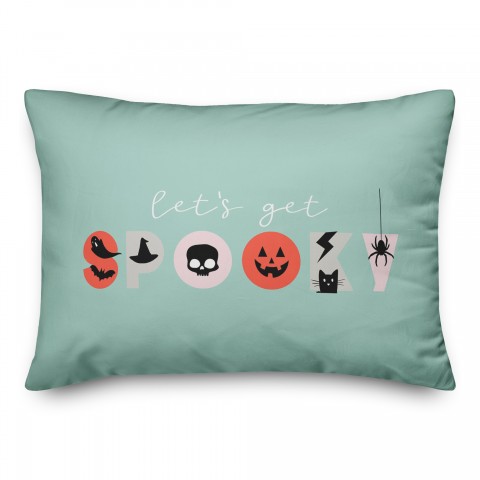 Spooky Type 14x20 Spun Poly Pillow