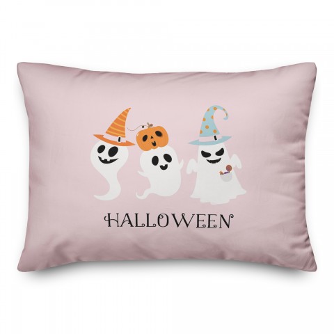 Halloween Ghosts 14x20 Spun Poly Pillow