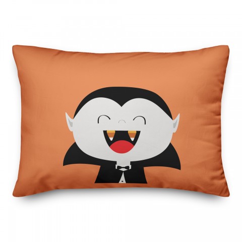 Vampire Candy Corn Fangs 14x20 Spun Poly Pillow