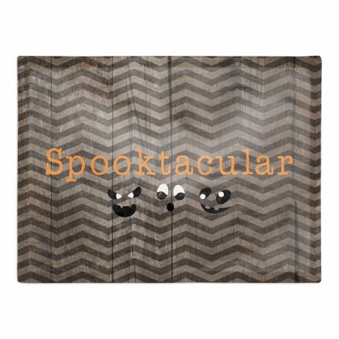 Chevron Spooktacular 18x14 Poly Twill Placemat