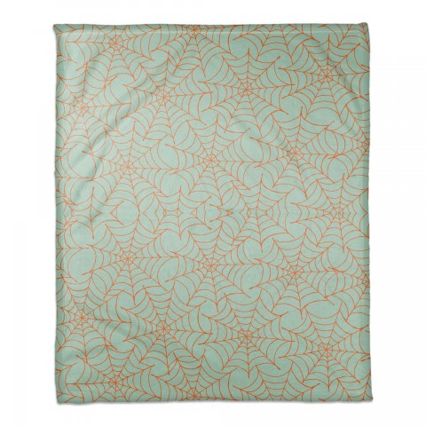 Blue Spider Web 50x60 Coral Fleece Blanket