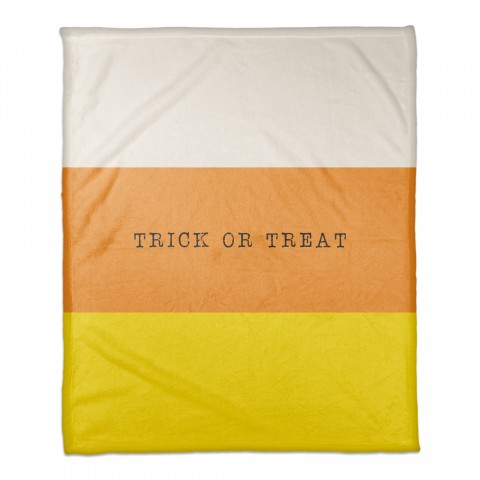 Candy Corn Treat 50x60 Coral Fleece Blanket